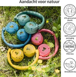 POGS - The Gecko 2 - Draadloze on-ear kinder koptelefoon - Bluetooth - Veilige volumebegrenzing - Duurzaam - Gratis app voor extra functies - rRoze — thumbnail 8