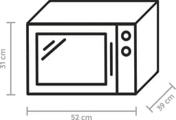 Combinatiegrill en Magnetron met DualCrisp-functie en AutoClean – 900 W, 25 Liter Ovenruimte — thumbnail 2