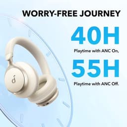 soundcore Space One by Anker - Draadloze Over-ear Koptelefoon - Headphones - Active Noise Cancelling, Multipoint Connection, 55 uur accuduur, Bluetooth 5.3, LDAC, Hi-Res Certified — thumbnail 10