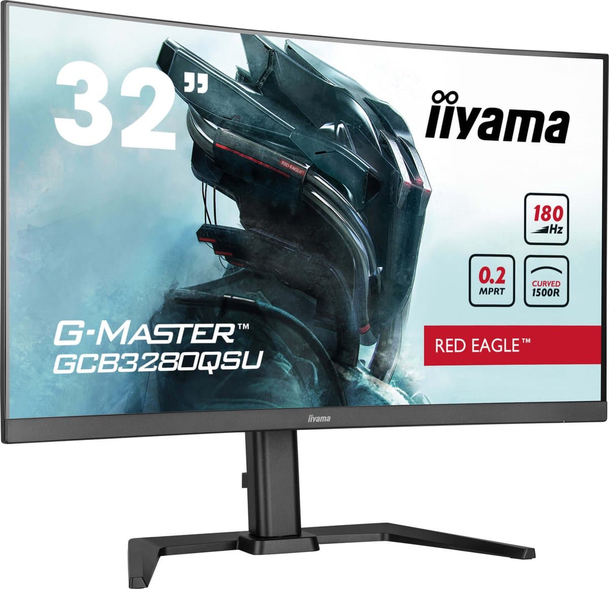 iiyama G-MASTER GCB3280QSU-B2 computer monitor 80 cm (31.5") 2560 x 1440 Pixels Dual QHD LED Zwart — afbeelding 1