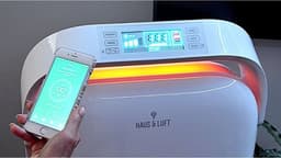 Haus & Luft - Luchtreiniger met HEPA filter - Werkt op WiFi/App - Air Purifier - 481m3/u - 4 snelheden - Geschikt voor ruimtes tot 50m² - Wit — thumbnail 2