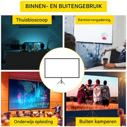 4K HD Projector Screen, Projectorscherm, Beamer Scherm, Beamer Doek - 60Inch — thumbnail 2