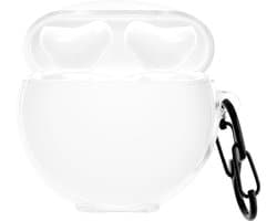 kwmobile Earphones Case for Huawei FreeBuds 3 Case - Clear TPU Silicone Earbuds Cover - Transparent