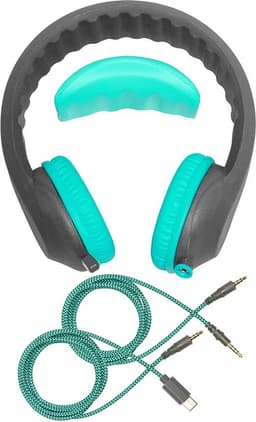 KidsCover EduFlex Aqua koptelefoon - Hoofdtelefoon met Volumebegrenzing - Bekend van school - Kinderkoptelefoon met microfoon - USB-C — thumbnail 1