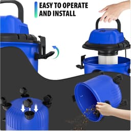 Mygroot - Industriële stofzuiger- zuig nat en droog - 4800 w - krachtige zuigkracht - zakloos, 15 liter capaciteit. — thumbnail 4