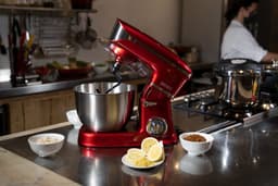 Royalty Line® PKM1900 Keukenmachine - 6.5 L Keukenrobot - Mixer Met Mengkom - 1900W Keukenmixer - Incl. Accessoires - Rood — thumbnail 5