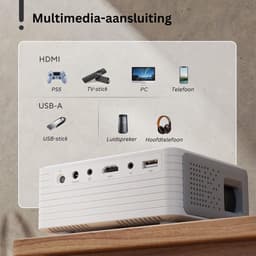 DailySupplies® Mini Beamer - Mini Projector - Mini Beamer Smartphone - Wit — thumbnail 4