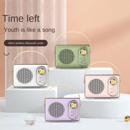 Hoogwaardige Retro Bluetooth speake - Bluetooth speaker - met Ultra Lange Batterijduur - Wit — thumbnail 5