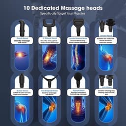 Massage apparaat - Professioneel - Massagegun - Must have voor iedereen! — thumbnail 5