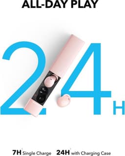 Soundcore A30i Headset Draadloos In-ear Gesprekken/Muziek/Sport/Elke dag Bluetooth roze — thumbnail 4