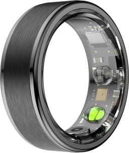 Kuno Ring 1 - Slimme ring - Smart Wearable - Health Ring - Slaap Tracker - Hartslagmeter - Stappenteller - Fitness en Activiteiten Tracker - Calorieen Bijhouden - Geen Abbonement - Waterdicht - voor Mannen en Vrouwen - Zwart - Maat #11 — thumbnail 1