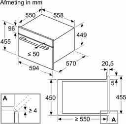 Siemens CM585AGS1 - iQ500 - Inbouwoven met magnetronfunctie - 60x45 cm - 44 l - Zwart - Eenvoudig te reinigen: Hydrolyse — thumbnail 8