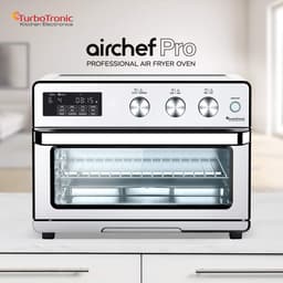 TurboTronic AF32DRD Airfryer XXL en Mini Oven – 32 Liter – Vrijstaande Oven – 12 Kookprogramma’s – 25° tot 230°C – Zilver — thumbnail 2
