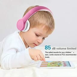 Koptelefoon kinderen met draad en microfoon Paars- Geschikt voor jou kind met kabel max 85 db - Koptelefoons in meerdere kleuren verkrijgbaar - Hoofdtelefoon met verstelbare beugel — thumbnail 5