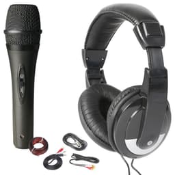 DJ koptelefoon + DJ microfoon - Fenton SH400 - DJ accessoire kit met kabels. — thumbnail 5