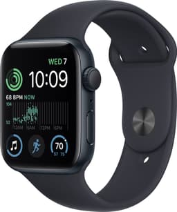 Apple Watch SE 2022 - Smartwatch heren en dames - 44 mm - Middernacht Aluminium — thumbnail 2