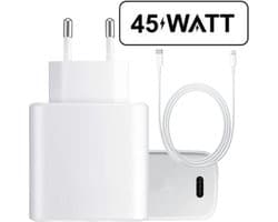 45W USB C Lader - Geschikt voor iPhone - Snellader - Met USB-C naar 8-PIN Kabel Opladerkabel 3 Meter
