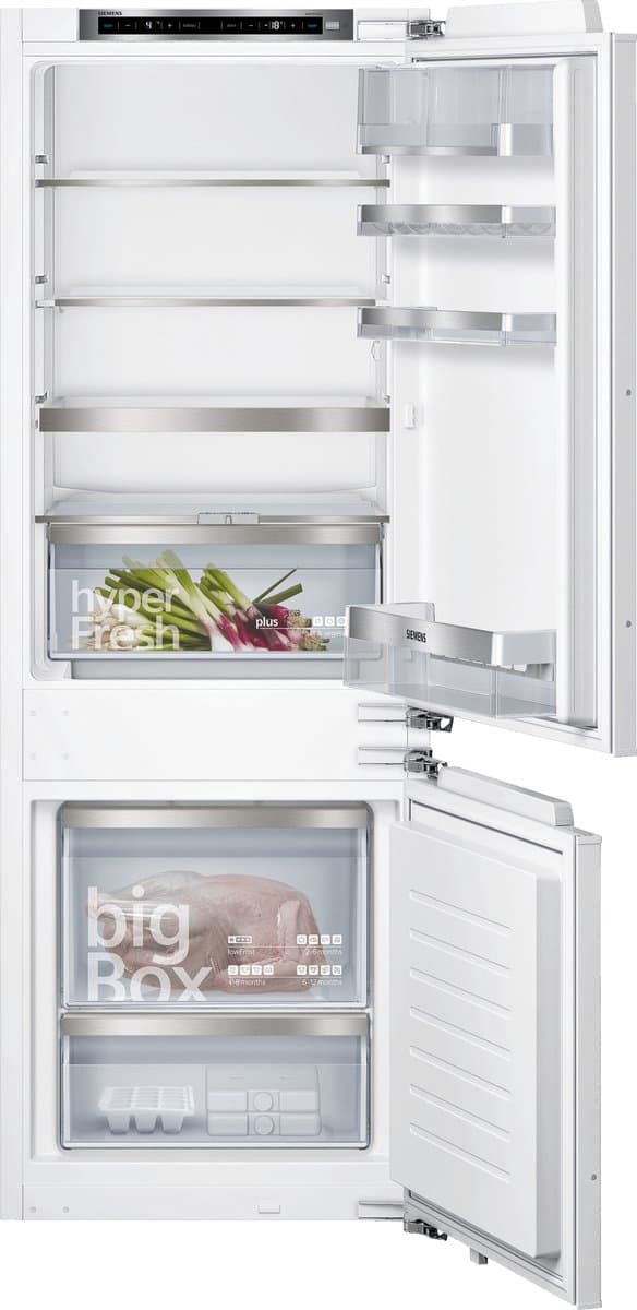 Siemens KI77SADE0 - iQ500 - Inbouw Koel-vriescombinatie - 157.8 x 55.8 cm - Vlakscharnier - hyperFresh Plus: Fruit en groenten blijven - Led verlichting - langer vers - superKoelen: snel koelen van verse producten — afbeelding 1