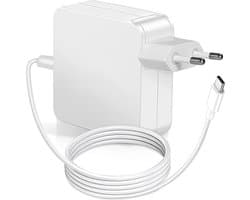 87W Voedingsadapter met Geïntegreerde 2 Meter USB C Kabel - Geschikt voor Apple MacBook Pro 15 Inch (Vanaf 2015)
