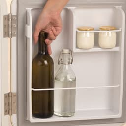 CREATE - Koelkast in retrostijl - Gebroken wit - Handvat Roségoud - FRIDGE RETRO 48L — thumbnail 5