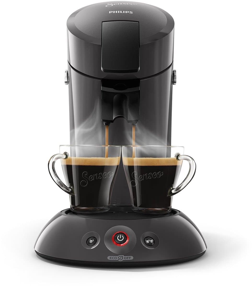 Philips Senseo Original Eco Koffiepadmachine HD6552/38 - Keuze uit 1 of 2 Kopjes - Automatische Uitschakeling - Duurzame Materialen - Kasjmiergrijs — afbeelding 1