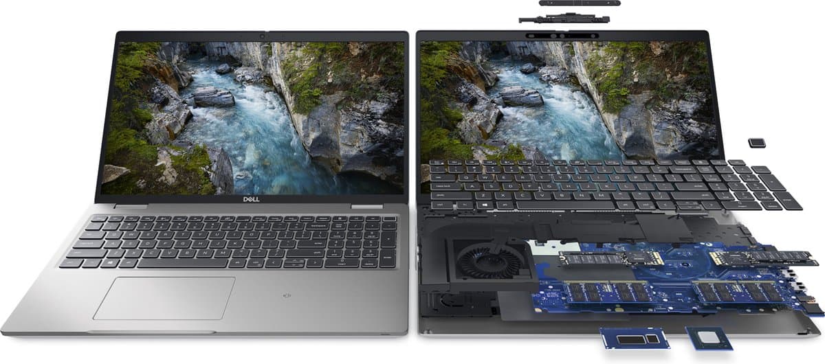 DELL Precision 3561 Intel® Core™ i7 i7-11850H Mobiel werkstation 39,6 cm (15.6") Full HD 16 GB DDR4-SDRAM 512 GB SSD NVIDIA T1200 Wi-Fi 6 (802.11ax) Windows 10 Pro Scandinavisch Grijs — afbeelding 1