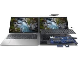 DELL Precision 3561 Intel® Core™ i7 i7-11850H Mobiel werkstation 39,6 cm (15.6") Full HD 16 GB DDR4-SDRAM 512 GB SSD NVIDIA T1200 Wi-Fi 6 (802.11ax) Windows 10 Pro Scandinavisch Grijs