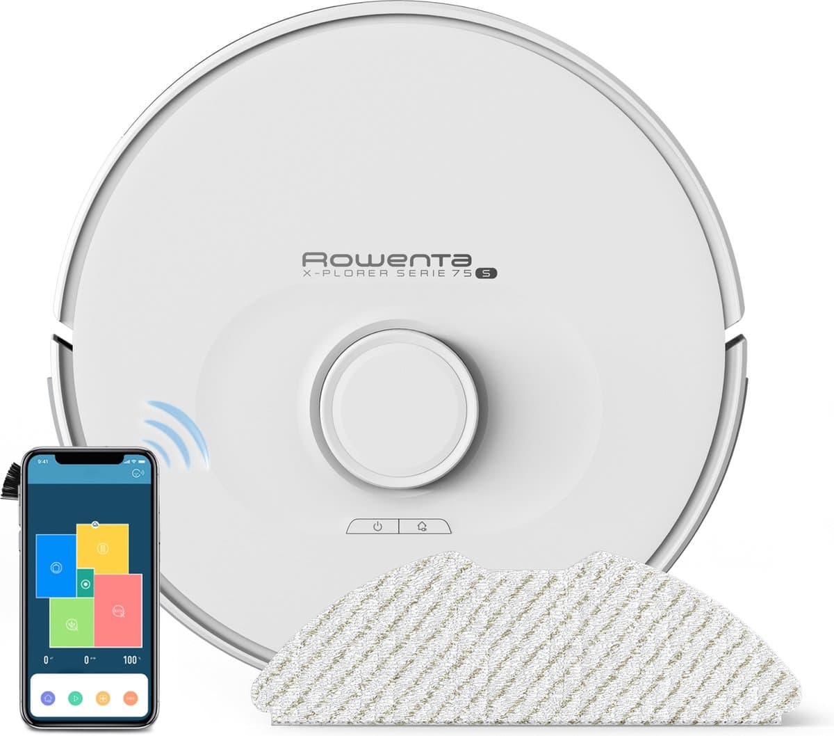 Rowenta RR8567 X-Plorer 4-in-1 robotstofzuiger met dweilfunctie, lasernavigatie, 120 min, tapijtherkenning — afbeelding 1