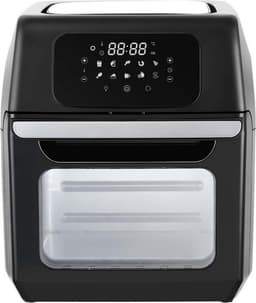 Royal Swiss® Airfryer Oven 12L XXL – Heteluchtfriteuse – 1800W – 8 Programma’s – Inclusief Accessoires – 80–200°C – RVS/Zwart — thumbnail 11