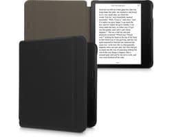 kalibri hoes geschikt voor Tolino Vision 6 - Leren beschermhoes voor e-reader in zwart