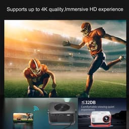 Solidchoice - Draagbare Mini Projector met WiFi en HD 4K Ondersteuning — thumbnail 4