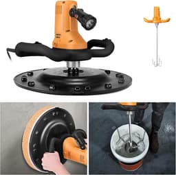 SnelShoppen - Wandafwerkingsmachine met Betonnen Mortel Palet, 1700 W, Verstelbare Snelheid 80-200 RPM, Elektrische Schep met Betonmixer — thumbnail 2