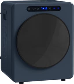 Sogiol® wasdroger - Luchtafvoerdroger 5 kg - 1000 W compacte vrijstaande wasdroger met voorlader - roestvrijstalen trommel - timer - blauw — thumbnail 1