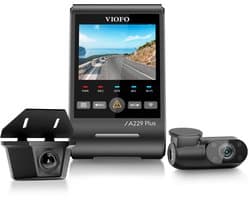 VIOFO A229 Plus-W 3CH - Dashcam - 2K Voorcamera - 2K Waterdichte IP67 Achtercamera - 1080P IR Interieurcamera - Sony STARVIS 2 - GPS - 5GHz WiFi