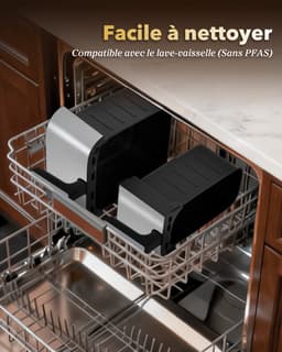 WELLENT Dubbele Airfryer - 4L+7L - 11 liter - 2 manden - Airfyer XXL - Touchscreen - 10 programma's - 2600W — thumbnail 5