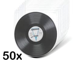Pinguïn Records – LP binnenhoezen – 50 stuks – Vinylcare – LP Beschermhoezen – LP hoezen – Antistatische (HDPE) binnenhoes – Transparant – 50 micron – Binnenhoes geschikt voor 12 inch vinyl