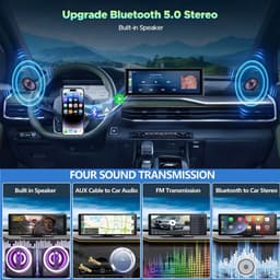 Draadloze CarPlay scherm 10.26 inch met dashcam, achteruitrijcamera, GPS navigatie, Bluetooth en Android Auto — thumbnail 5