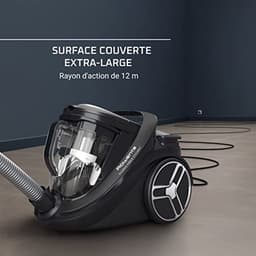Cilinder Stofzuiger - Zakloze Stofzuiger - Grondig Huis Reinigen - Extra Stil 59 dB - 2.5 Liter - Zwart — thumbnail 2