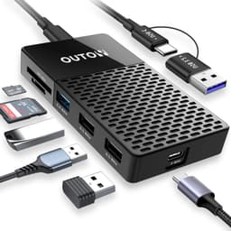 Draagbare SSD Hub - Externe Opslag - Bestanden Overzetten - 3-in-1 Functionaliteit - 1 TB - Zwart — thumbnail 1