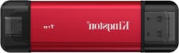 Draagbare SSD - Snelle Externe Opslag - Bestanden Overzetten - Dubbele USB A/C Connector - 1TB - Rood/Zwart — thumbnail 1