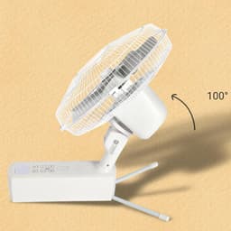 Wandmontage Ventilator - Zonneventilator Buiten - Terras Koelen - Zonne-energie Werking - Verstelbaar - Zwart — thumbnail 4