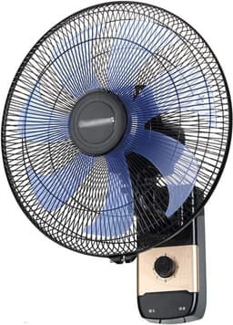 Industriële Wandventilator - Elektrische Ventilator Krachtig - Ruimte Koelen - Aluminiumlegering Bladen - 53 x 42 cm - Zwart — thumbnail 5