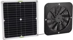 Zonne-energie Ventilator Kit - Solar Fan - Ventilatie Buitenruimte - Hoge Efficiëntie Koeling - 100 W - Zwart — thumbnail 4