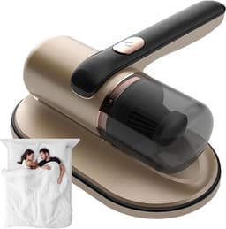 Draagbare Stofzuiger - Matrasreiniger Handstofzuiger - Hygiënisch Huis - Krachtige Zuigkracht - 68W - Goud — thumbnail 1