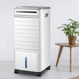Draagbare Luchtkoeler - Mobiele Airco Ventilator - Ruimte Koelen - Grote Watertank - 56cm x 26cm x 24cm - Wit — thumbnail 2