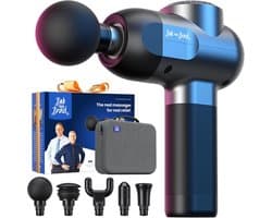 Thijox - C2 Massagepistool, Diepweefsel Percussiemassager met 5 Snelheden en 5 Massagekoppen, Handmassageapparaat voor Thuis, Gym en Kantoor, Zwart