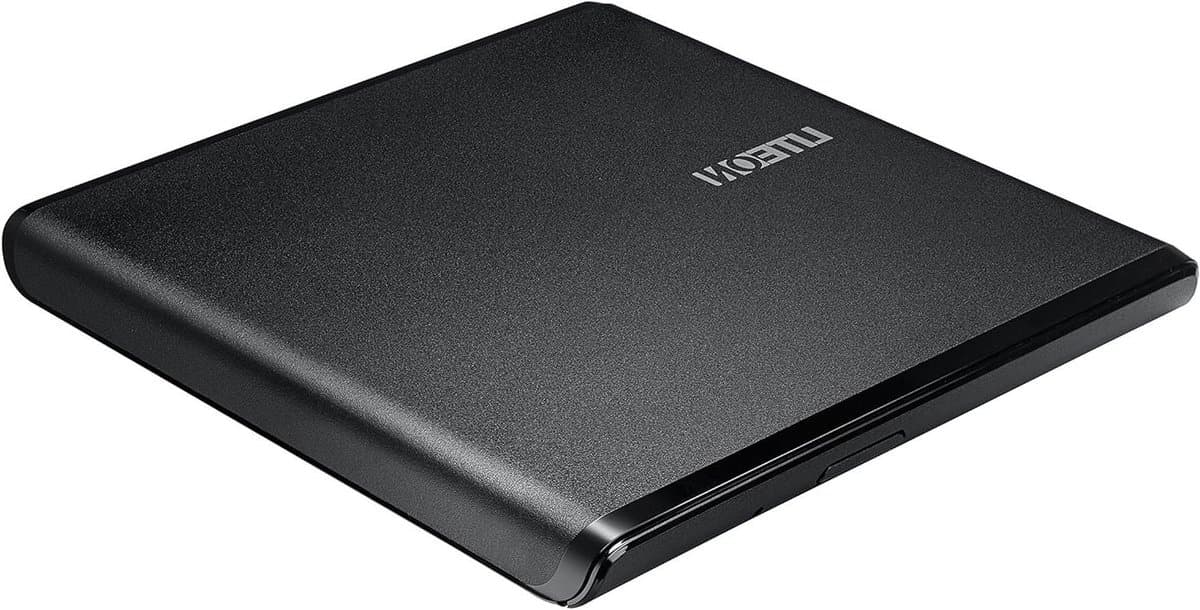 Externe DVD Brander - Draagbare DVD Writer - Dvd's Branden - Ultra Slim Ontwerp - 14.5 cm - Zwart — afbeelding 1