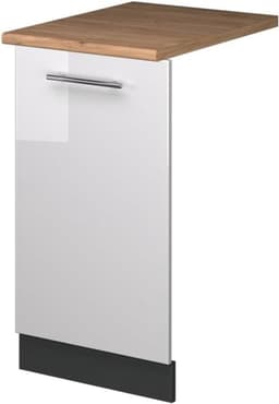 Vaatwasserfrontpaneel - Keukenfront Paneel - Keuken Completeren - Hoogglans Afwerking - 45 cm breed - Wit — thumbnail 1