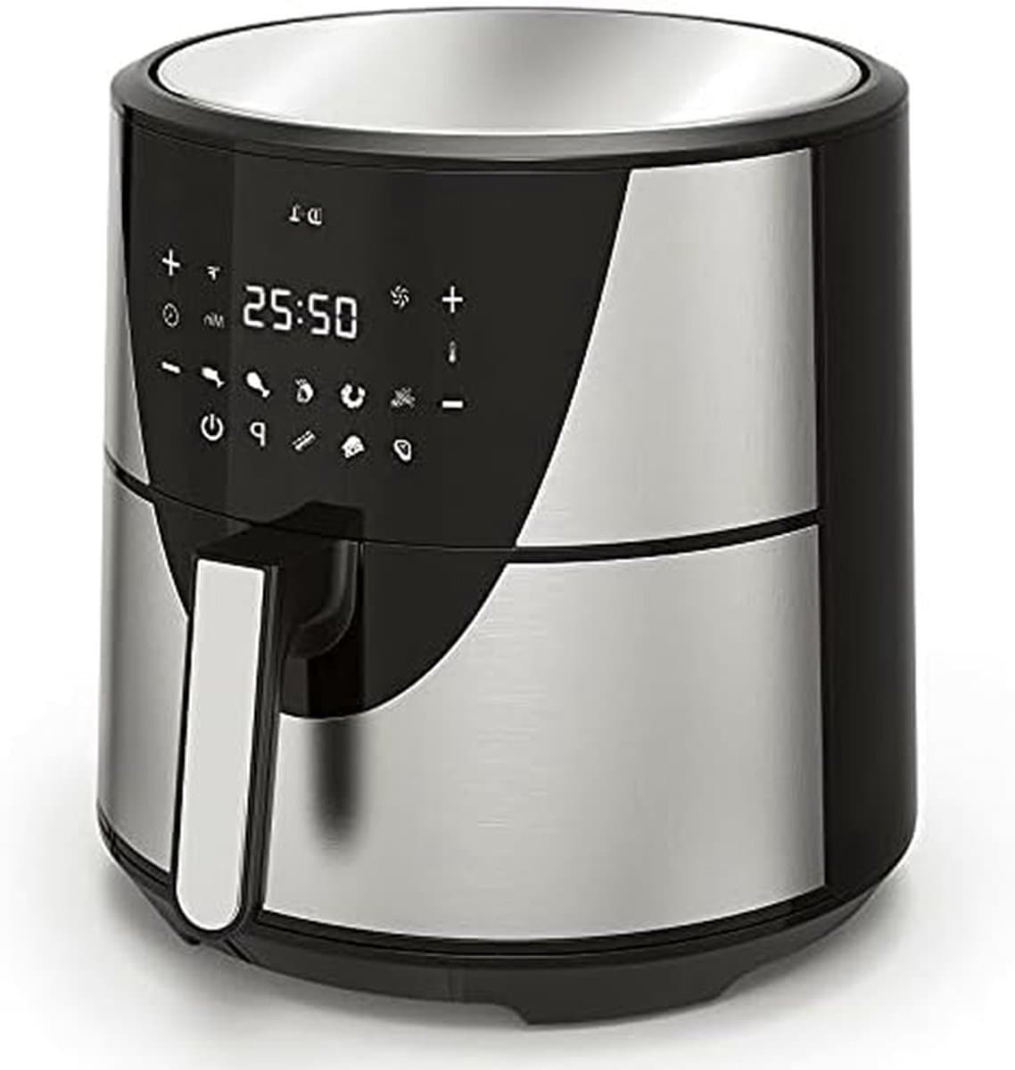 Heteluchtfriteuse XXL - Airfryer Frituurpan - Gezond Koken - 8 Liter Inhoud - 1700 Watt - Roestvrij staal — afbeelding 1