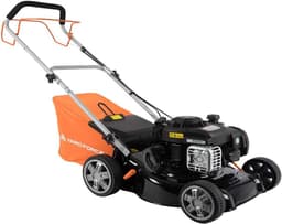 Benzine Grasmaaier - Duwmaaier Zelfrijdend - Gazon Onderhouden - Briggs & Stratton Motor - 41 cm Maaibreedte - Grijs — thumbnail 5